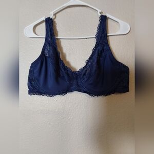 Prima Valentina Bra, Women's  Size 38DD Blue Lace Unpadded Bra